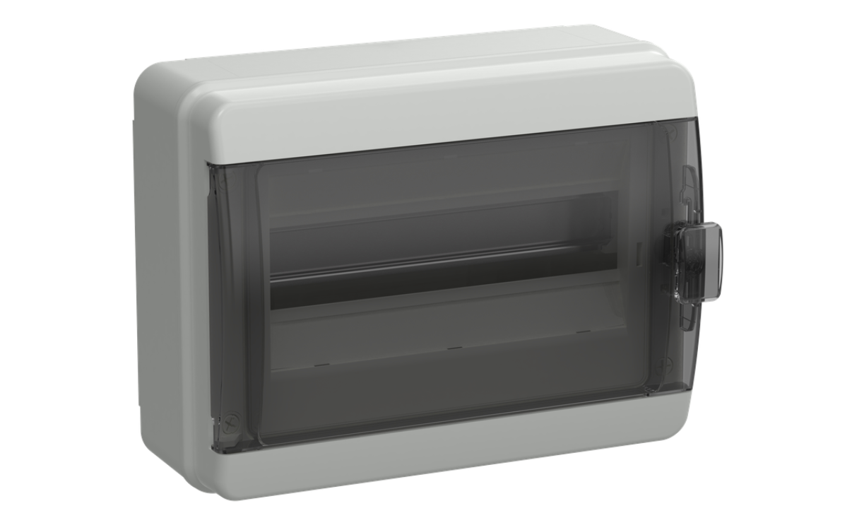Корпус пластиковый навесной КМПн-12 IP65 черная прозрачная дверь TEKFOR IEK