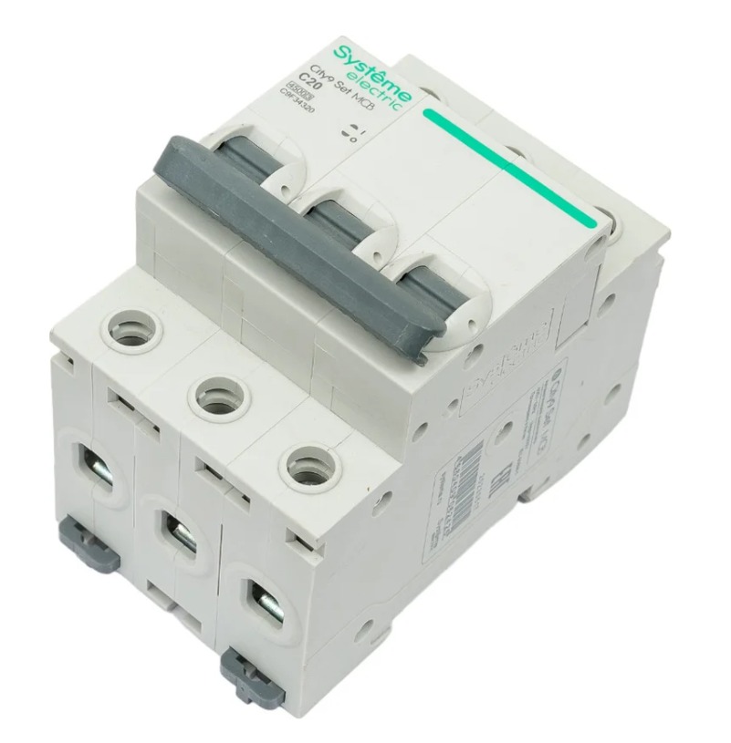 Выключатель автоматический трехполюсный 20А C 4.5кА 400В City9 Set Systeme Electric