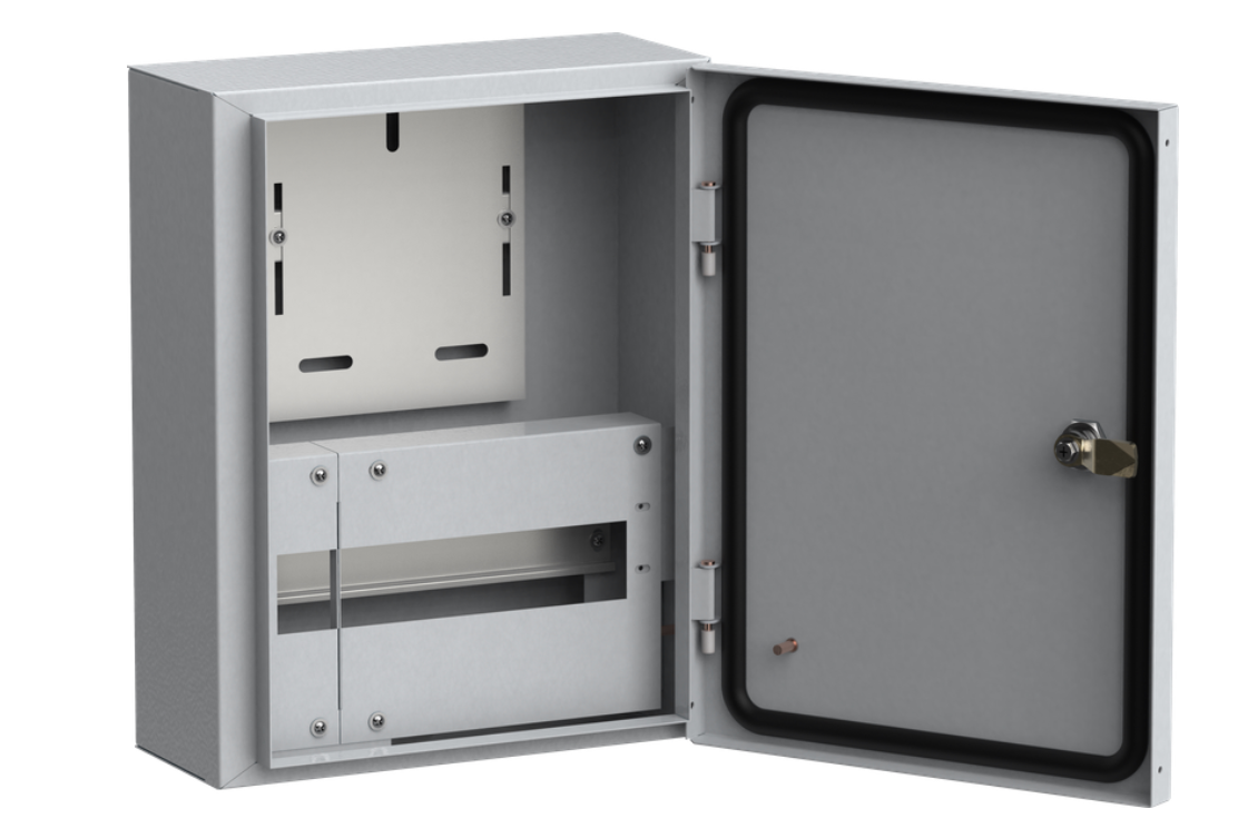 Корпус металлический ЩУРн-1/12 (395х310х145мм) без окна IP54 TITAN IEK
