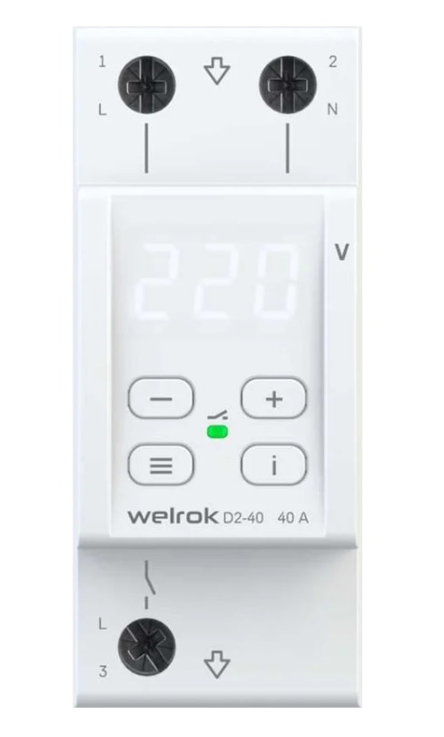 Реле напряжения WELROK D2-40