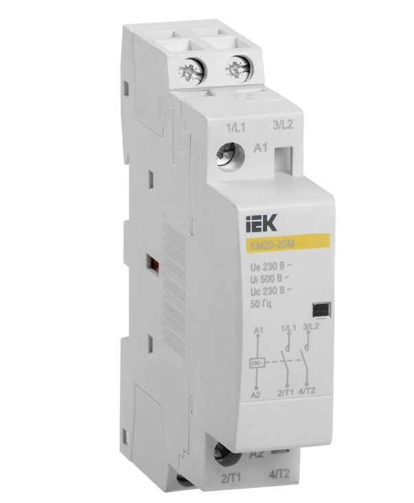 Контактор модульный КМ20-20М AC IEK