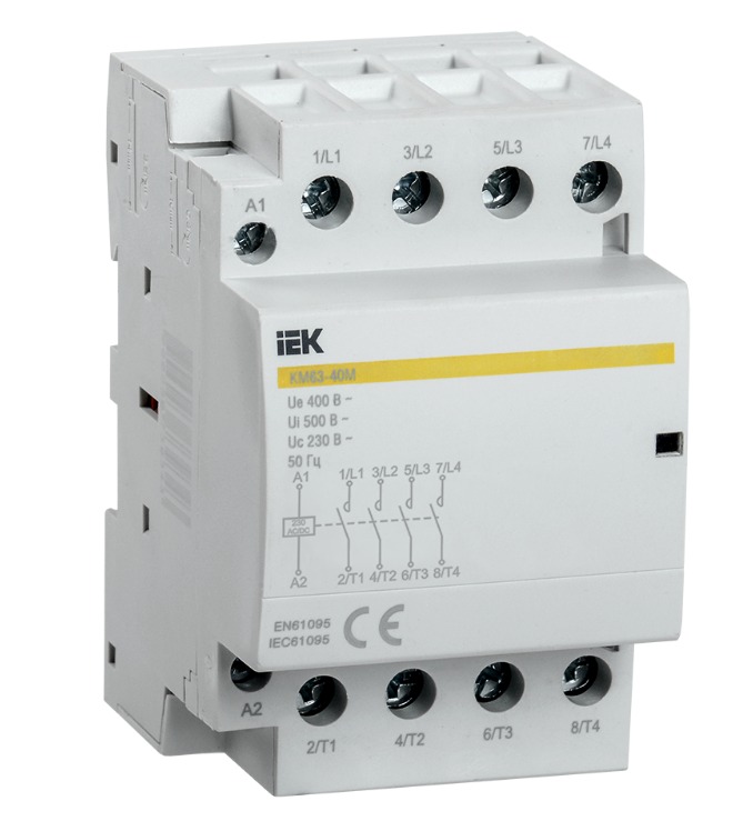 Контактор модульный КМ63-40М AC/DC IEK