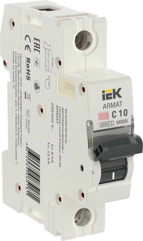 Выключатель автоматический модульный 1Р C 10А M06N ARMAT IEK