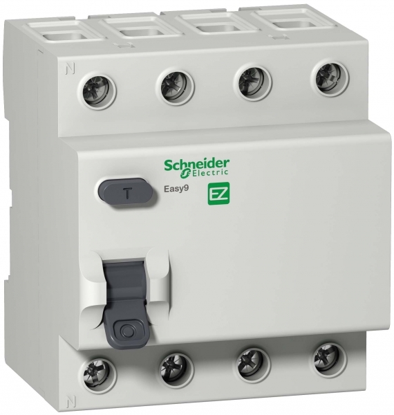 Выключатель дифференциального тока (УЗО) 4Р 25А 30мА AC Easy9 Schneider Electric