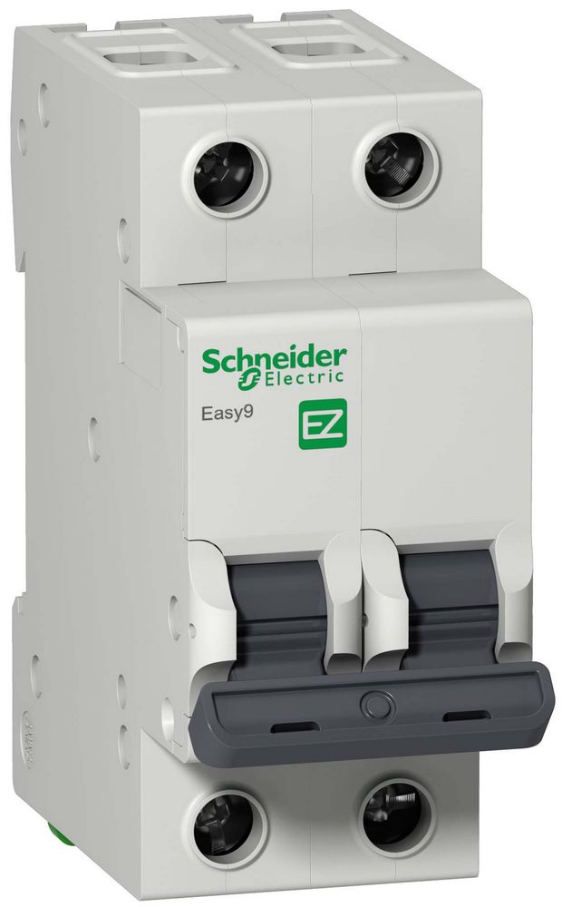 Выключатель автоматический двухполюсный 16A C 4.5кА Easy9 Schneider Electric