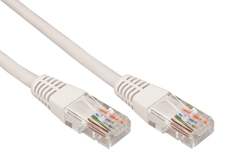 Патч-корд UTP CAT5e литой 10м серый REXANT