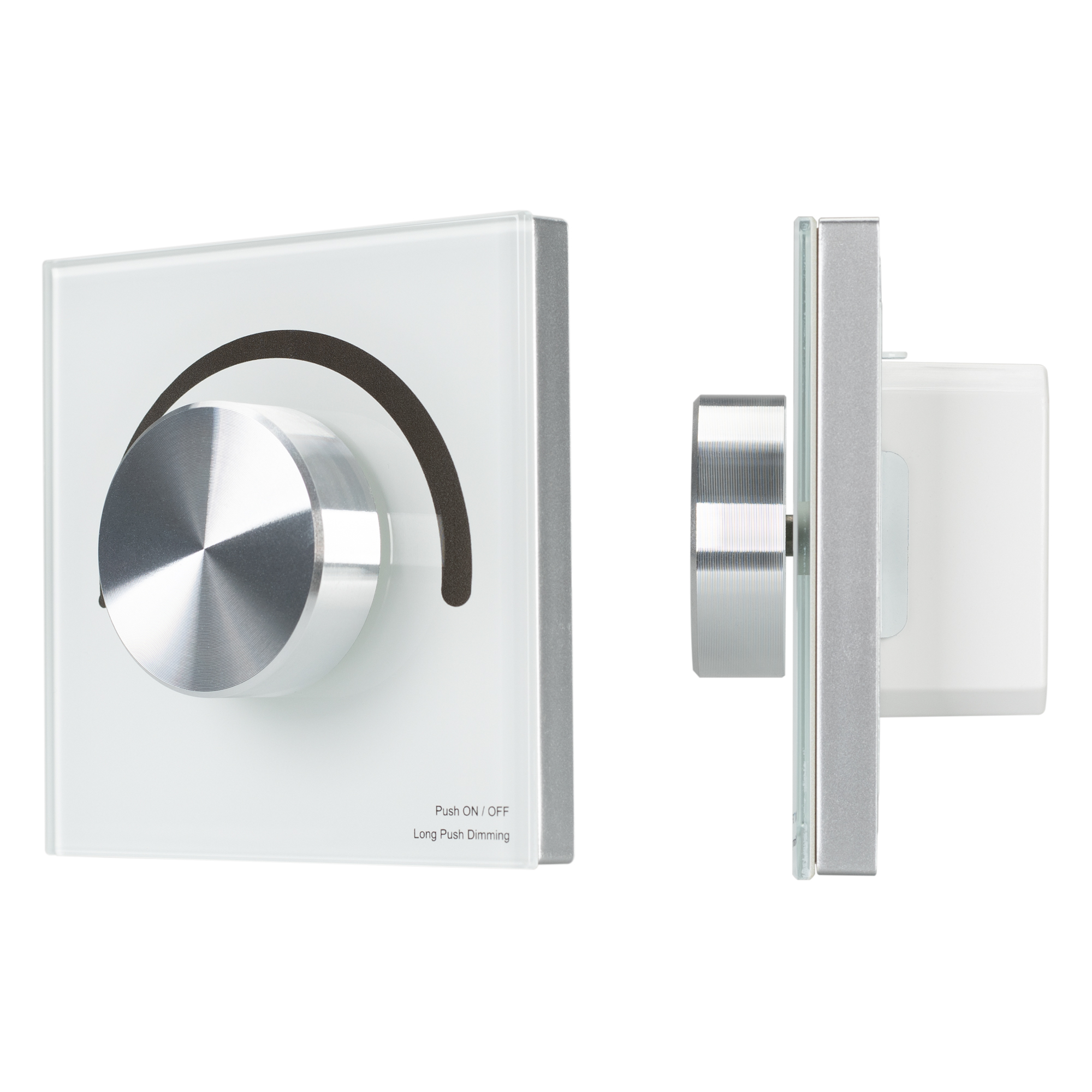 Панель SMART-P90-DIM-G-IN White (230V, Rotary, 2.4G) Arlight, IP20 Пластик