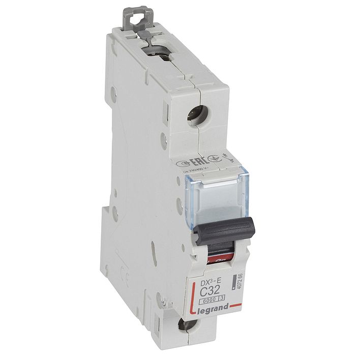 Выключатель автоматический однополюсный 32A C DX3-E 6кА Legrand