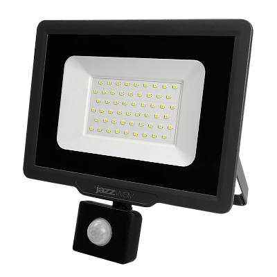 Прожектор светодиодный PFL-C3 SENSOR 50Вт 6500К IP65 с датчиком движения Jazzway