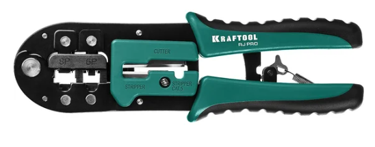KRAFTOOL RJ-Pro Кримпер универсальный RJ45, RJ11/RJ12